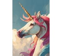 Carnet Licorne Magique: Notebook 120 pages lignées | Format 6x9 | Pour notes, idées, école ou journaling
