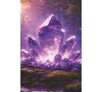 Carnet ligné - Amethyste dans la foret - 6 x 9 : Carnet de notes ligné: 100 pages notebook, journaling, recettes...