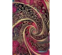 Carnet pointillé Red Spiral: Dot Grid Notebook (Carnets à pages pointillées)