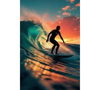 Carnet Surf Passion: Un carnet inspiré par les vagues, le coucher de soleil et l’esprit du surf. 120 pages lignées pour écrire, voyager et rêver au rythme des vagues