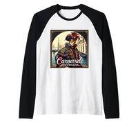 Carnevale di Venezia - Elegante máscara Veneciana Camiseta Manga Raglan