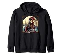 Carnevale di Venezia - Elegante máscara Veneciana Sudadera con Capucha