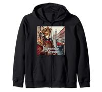 Carnevale di Venezia Woman - Elegante máscara Veneciana Sudadera con Capucha