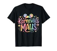 Carnevalsmaus süßes Faschings-Motiv für Frauen und Kinder Camiseta