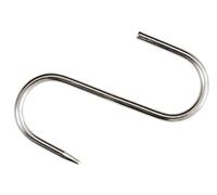 CARNICERO GANCHO "S" 2 BITS DE ACERO INOXIDABLE 18 / C MM. 7 X 180 EN CONF. DA ...