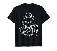 Carnicero Kawaii Gato Carnicería Preparación de la Carne Camiseta