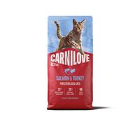 Carnilove Active Cat Salmón y Pavo para gatos adultos esterilizados, 6 kg