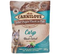 CARNILOVE Bolsa para perros, carpa/zanahoria negra, comida para perros