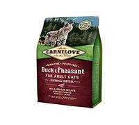 6 kg Carnilove Adult Hairball Control Pato y Faisán pienso para gatos