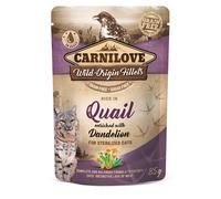 Carnilove Cat Pouch Codorniz con Diente de León 85gx24