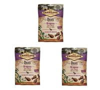 Carnilove CODORNIZ Orégano | Paquete Triple | 3 x 200 g | Snack Suave para Perros | con Sabor a Carne exótica | Contiene orégano para Ayudar a una digestión Saludable