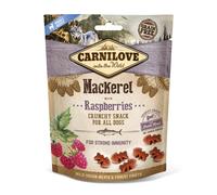 Carnilove canine crunchy snack caballa frambuesas 200gr comida húmeda para perros