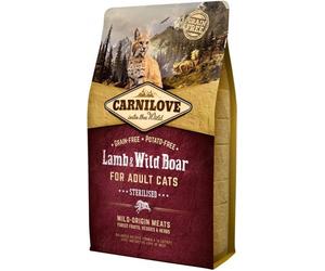 Carnilove Feline Adult Sterilised Cordero & Jabalí 400 gr