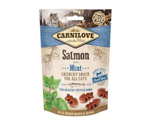Carnilove Feline Crunchy Snack Salmon Menta Caja 10X50Gr 500 g