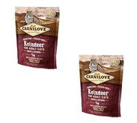 Carnilove Gato Adulto Reno | Paquete Doble | 2 x 400 g | Alimento Completo para Gatos Adultos | Contiene proteínas vitaminas | Sin Cereales ni Patatas