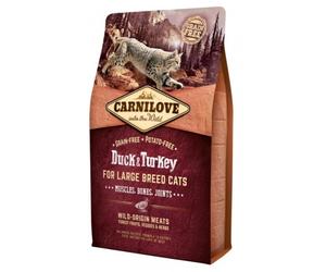CARNILOVE Gato Pato y Pavo Para Razas Grandes 2kg