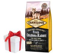 Carnilove Pollo Fresco Conejo Adulto 12 kg + ¡Sorpresa para el Perro GRATIS!