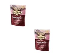 Carnilove Salmón & Pavo para Gatitos | Paquete Doble | 2 x 400 g | Alimento Completo para Gatitos | Comida sin Cereales para apoyar un Desarrollo Saludable del Esqueleto