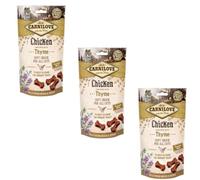 Carnilove Semi-Moist Chicken enriquecido con tomillo | 50 g | Snack blando para gatos | Puede contribuir a la limpieza de las vías urinarias | Sin patatas ni cereales