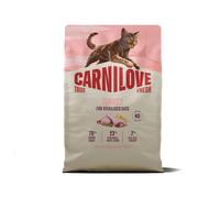 CARNILOVE TRUE FRESH Pavo seco para gatos adultos esterilizados de todas las razas, 2 kg