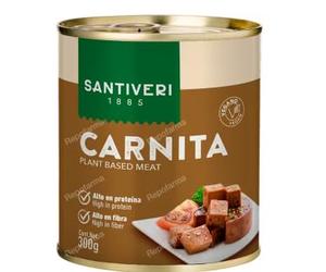 Carnita Carne de Origen Vegetal, Alta en Proteína y Fibra, 300 g. Pack de 2