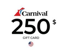 Carnival Cruise Gift Card 250 USD Key - UNITED STATES