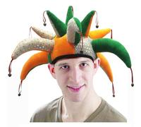 Carnival Forty Jester Hat Adult Carnival Hat Fiest Cap Festive Multicolor Mardi Gras Clown Hat Masquerade Cosplay Accesorio