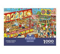 Carnival Game Booth Bonanza Puzzle De Madera Impermeable Puzzles De 1000 Piezas para Adultos Divertido Rompecabezas para Decoración del Hogar