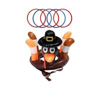 Carnival Games Toy, Inflatable Turkey Hat, Toss Party Play Accessory, Birthday School Picnic Backyard Daily Use, Fun Gear for Birthday Camping Beach Classroom School Carnival Picnic Backyard