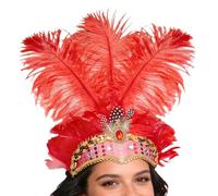 Carnival Headpieces for Women - Showgirl Fascinator Headdress,Handmade Retro Headdress,for Party Festival Carnival Wedding Gathering Masquerade Cocktail