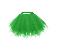 Carnival New Year's Eve - Falda de tul para niña con cintura elástica, diseño de varias capas para ocasiones festivas y uso diario, ajuste cómodo, 01-verde, 110 cm