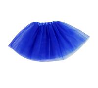Carnival New Year's Eve Glitter Skirt - Falda de tul de varias capas con cintura elástica para ballet, danza, disfraz y ropa informal, 01-azul real, Talla única