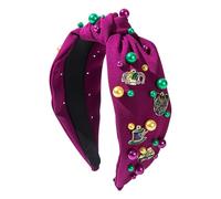 Carnival Parade Accessories, Rhinestone Hairband, Colorful Carnival Headband, Mardi Gras Outfits, Carnival Headband for Women, Party Headband, Thick Jeweled Headband, Carnival Parade Hairband