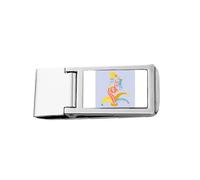 Carnival Surprise in Rio Art Deco Fashion - Cartera delgada con clip para dinero de acero inoxidable