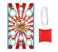 Carnival Throwing Game - Non Woven Clown Banner Set | Family Party Outdoor