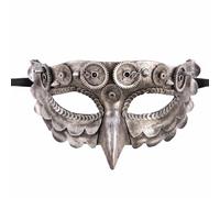 Carnival Toys 1762 Máscara Steampunk Búho, marrón, talla única