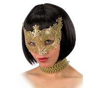 Carnival Toys máscara de PVC con Brillo del Oro