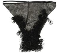 Carnival Toys - Tanga con Vello en Bolsa, Color Negro (8173)