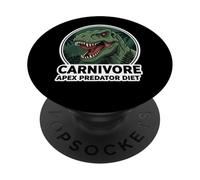 Carnivore Apex Predator Diet Meat Eater Seguidor de nutrición PopSockets PopGrip Adhesivo