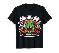 Carnivore Apex Predator Diet Meat Eater T-Rex Dino Keto Broma Camiseta