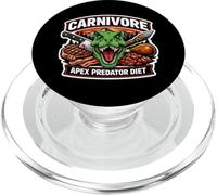Carnivore Apex Predator Diet Meat Eater T-Rex Dino Keto Broma PopSockets PopGrip para MagSafe
