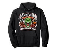 Carnivore Apex Predator Diet Meat Eater T-Rex Dino Keto Broma Sudadera con Capucha