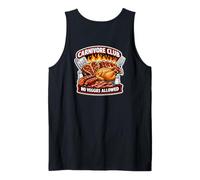 Carnivore Club No se Permiten Verduras Divertido Broma de Fan de carnívoros Camiseta sin Mangas