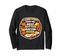 Carnivore Feed Me Beef Butter Bacon Huevos Meat Eater Dieta Fan Manga Larga
