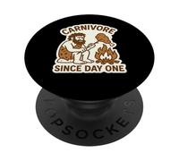 Carnívoro Desde el Primer día nutrición carnívoro Dieta Hombre de Las cavernas PopSockets PopGrip Adhesivo
