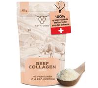 Carnivoro Polvo de colágeno de ternera [450 g] - Hidrolizado de colágeno premium de Suiza - péptidos de tipo 1 y 3 - muy buena solubilidad - sabor neutro