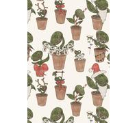 Carnivorous Christmas Notebook: Creepy Cute Carnivorous Plant Christmas-Themed Lined Journal