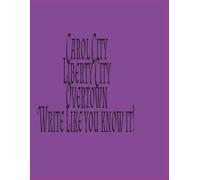 Carol City Liberty City Overtown! Write it like you know it!