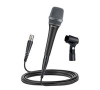 CAROL Micrófono dinámico Vocal con supercardiodo unidireccional, la Mejor opción para Rendimiento de Escenario en Vivo, tecnología AHNC, AC-900 Negro
