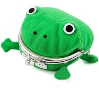 Carolilly Monedero de rana Naruto para niños, monedero de felpa de anime (10 x 8 cm, verde)
